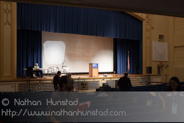 The auditorium before the SD 59 convention starts